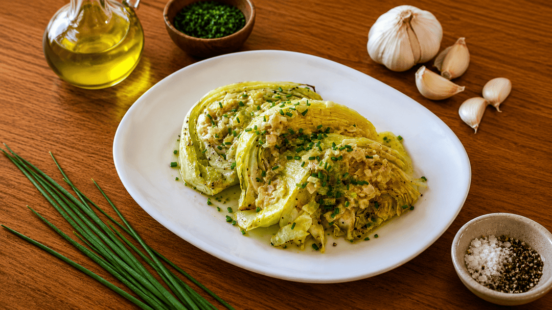 Easy Roasted Cabbage with Dijon Onion Sauce - Ocean Sales USA