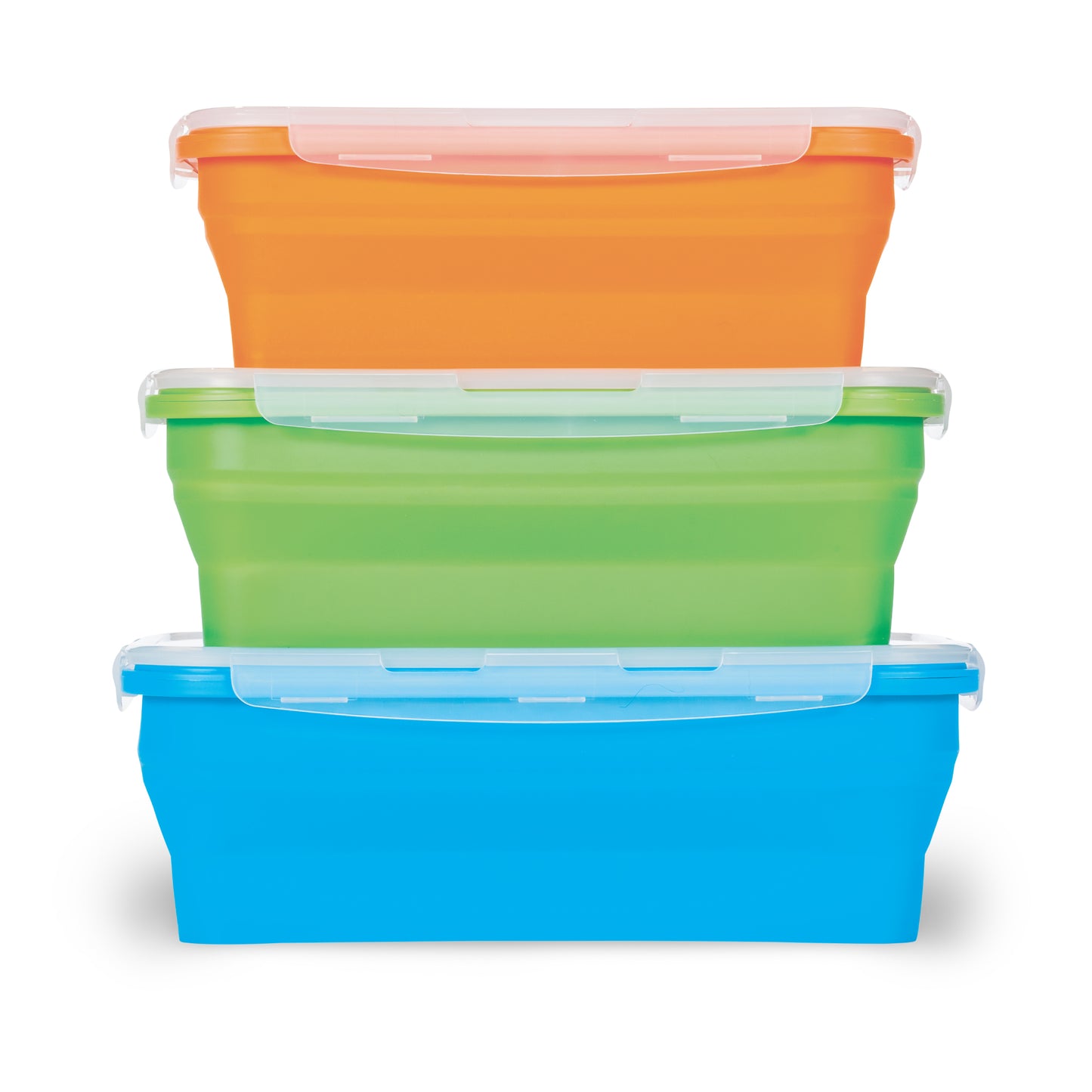 FLAT STACKS 4 PC. SQUARE CONTAINER SET – Ocean Sales USA