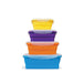 FLAT STACKS 4 PC. RECTANGLE CONTAINER SET - Ocean Sales USA