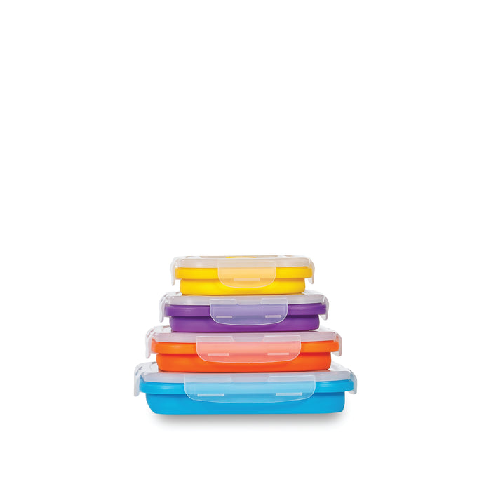 FLAT STACKS 4 PC. RECTANGLE CONTAINER SET – Ocean Sales USA