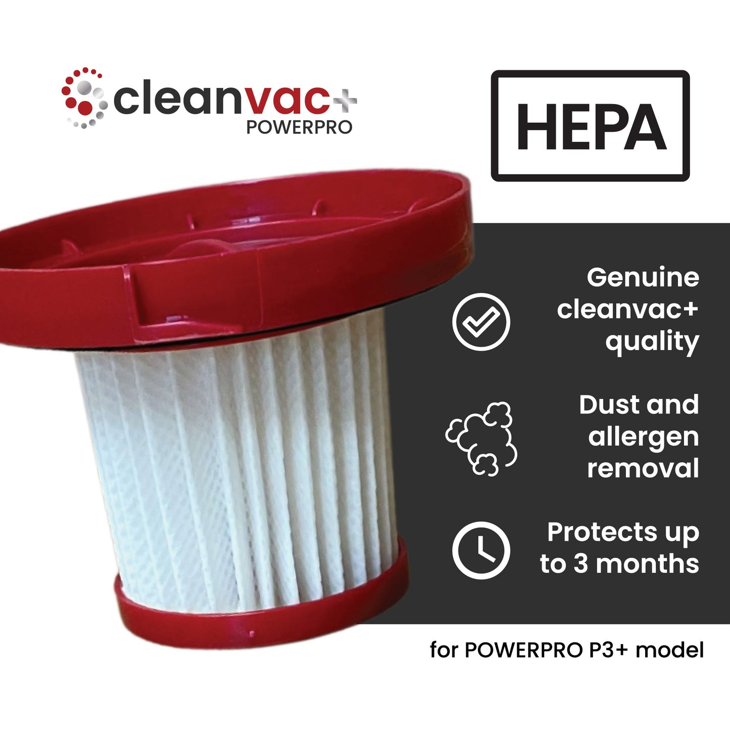 Cleanvac+ POWERPRO HEPA Filter